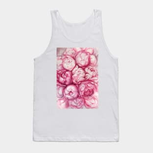 Rose peonies Tank Top